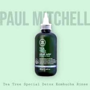 Paul Mitchell tea tree special detox kombucha rinse.